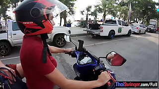 Thai teen with big breasts gets attention