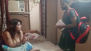 Stepson seduces stepmom with erotic massage, leading to passionate lovemaking. Enjoy the intimate moments with this desi couple.
